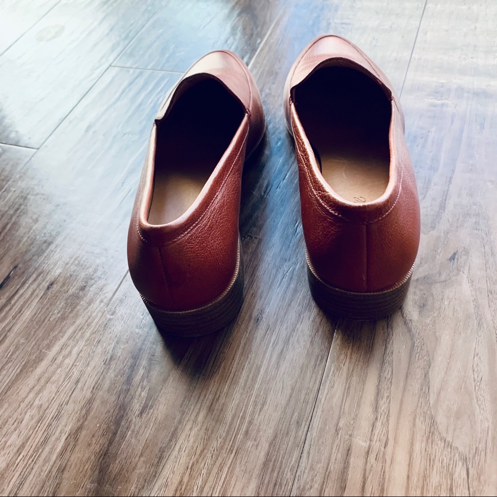 NEW Madewell Frances Leather Loafer Brown 11 - Picture 6 of 7